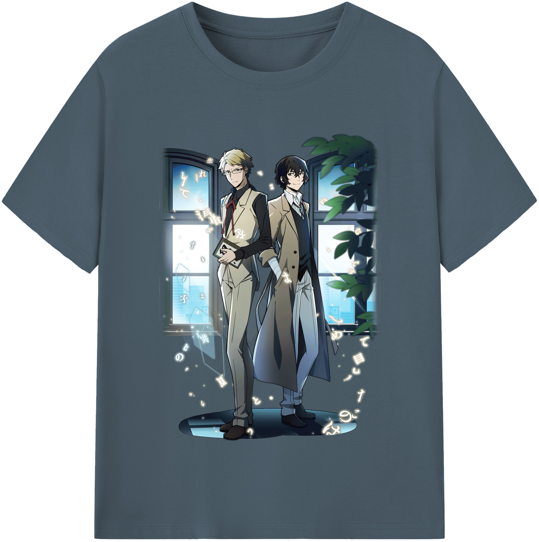 （画像用） 文豪ストレイドッグス Bungo Stray Dogs 綿100％半袖Tシャツ（フロントプリント）